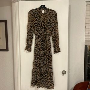 Banana Republic Leopard Prairie Dress